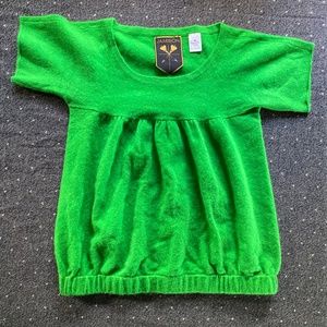 Jamison Green 100% Cashmere Banded Hem Sweater, Size M